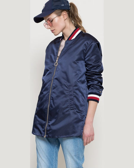 Geaca Tommy Hilfiger bleumarin