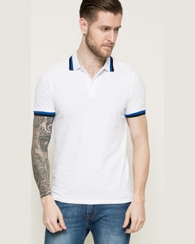 Tricou Jack and Jones polo alb