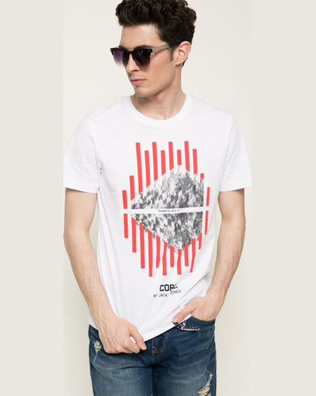 Tricou Jack and Jones alb