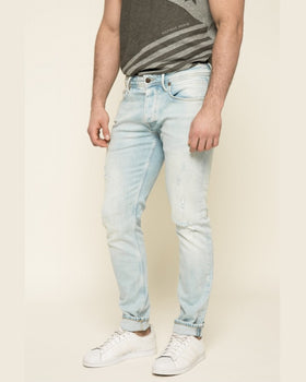 Jeansi Pepe Jeans albastru deschis