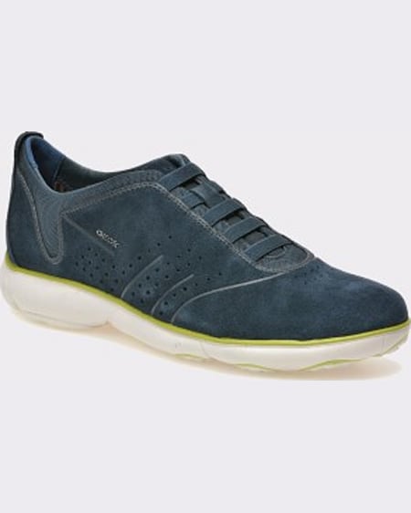 Geox Pantofi sport bleumarin din piele intoarsa