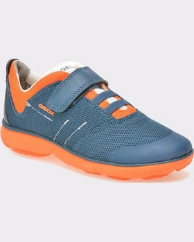 Geox Pantofi sport pentru copii albastri din material textil