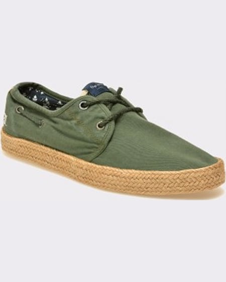 Pepe Jeans Espadrile kaky din material textil