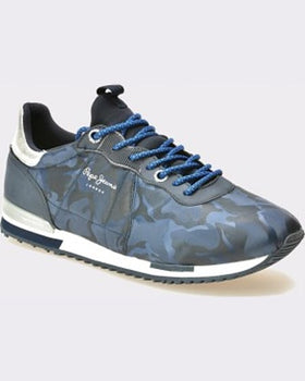 Pepe Jeans Adidasi bleumarin din material textil