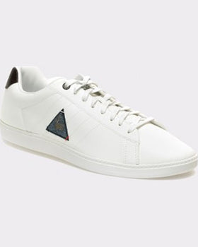 Le Coq Sportif Pantofi sport albi din piele ecologica