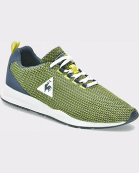 Le Coq Sportif Pantofi sport verzi din material textil