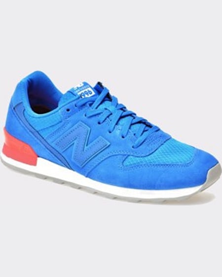 New Balance Pantofi sport albastri din piele intoarsa