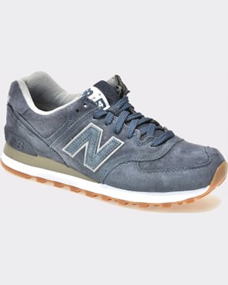 New Balance Pantofi sport bleumarin din piele intoarsa