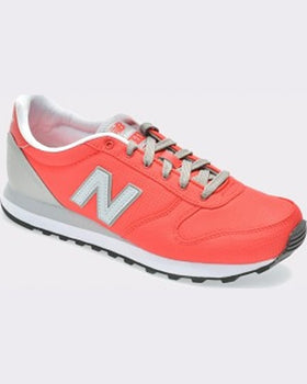 New Balance Pantofi sport rosii din material textil