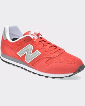 New Balance Pantofi sport rosii din piele intoarsa