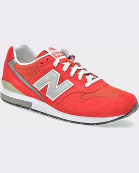 New Balance Pantofi sport rosii din piele intoarsa