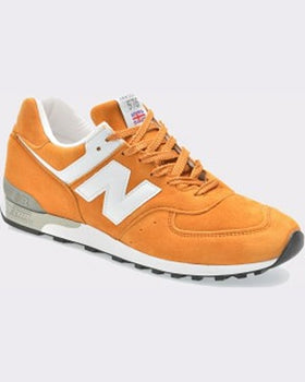 New Balance Pantofi sport galbeni din din piele intoarsa