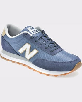 New Balance Pantofi sport albastri din piele intoarsa